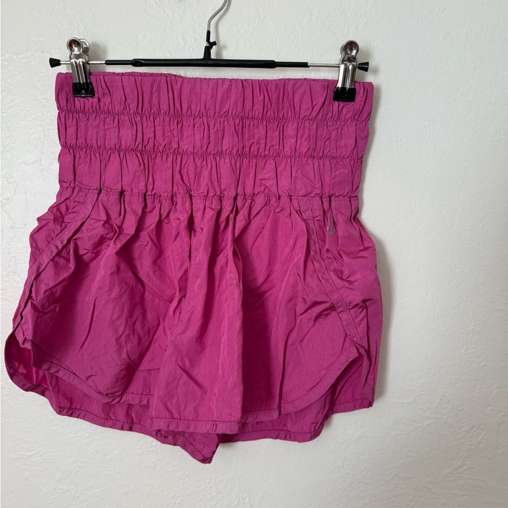 High Waist Pink Athletic Shorts